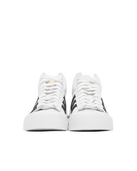 424 White Adidas Originals Edition Pro Model 80s High Top Sneakers