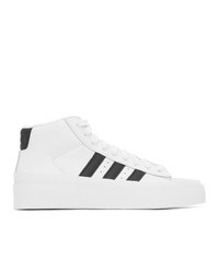 424 White Adidas Originals Edition Pro Model 80s High Top Sneakers