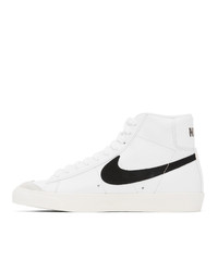 Nike White And Black Blazer Mid 77 Vintage Sneakers