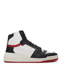 Saint Laurent White And Red Sl 24 Sneakers