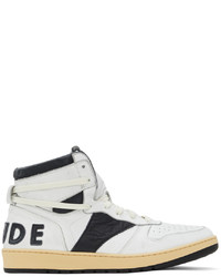 Rhude White Black Rhecess Hi Sneakers