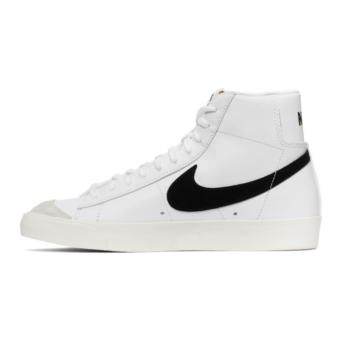 Nike White Blazer Mid 77 Vintage Sneakers, $88 | SSENSE | Lookastic