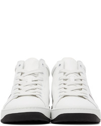 Kenzo White K Logo Kourt High Sneakers