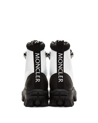 Moncler White And Black Helis Boots