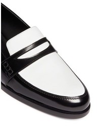 Maiyet Flower Appliqu Colourblock Leather Loafers