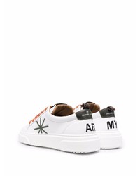 Manuel Ritz Army Embroidered Logo Sneakers