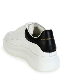 Alexander McQueen Bicolor Leather Low Top Sneakers