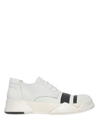 Cinzia Araia Striped Smooth Leather Sneakers