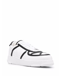 Gcds Contrast Detail Chunky Leather Sneakers