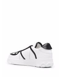 Gcds Contrast Detail Chunky Leather Sneakers