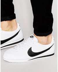 Nike Cortez Leather Trainers In White 749571 100