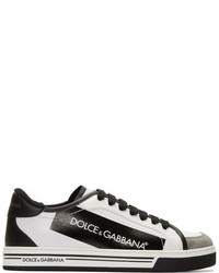 Dolce & Gabbana Dolce And Gabbana Black And White Logo Sneakers