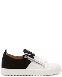 Giuseppe Zanotti Double Low Top Leather Trainers
