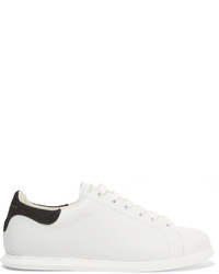 Alexander McQueen Leather And Suede Sneakers White