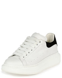 Alexander McQueen Leather Low Top Sneaker Whiteblack