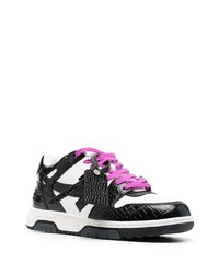 Off-White Leather Trim Panelled Sneakers