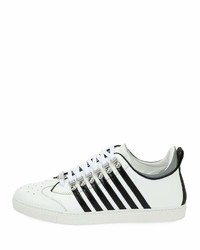 DSQUARED2 Low Top Contrast Stripe Sneakers