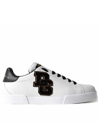 Dolce & Gabbana Low Top Patch Logo Sneakers