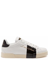 Dolce & Gabbana Low Top Varnished Leather Trainers