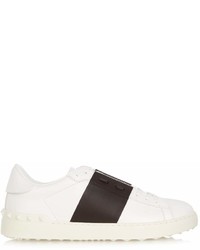 Valentino Open Bi Colour Low Top Leather Trainers