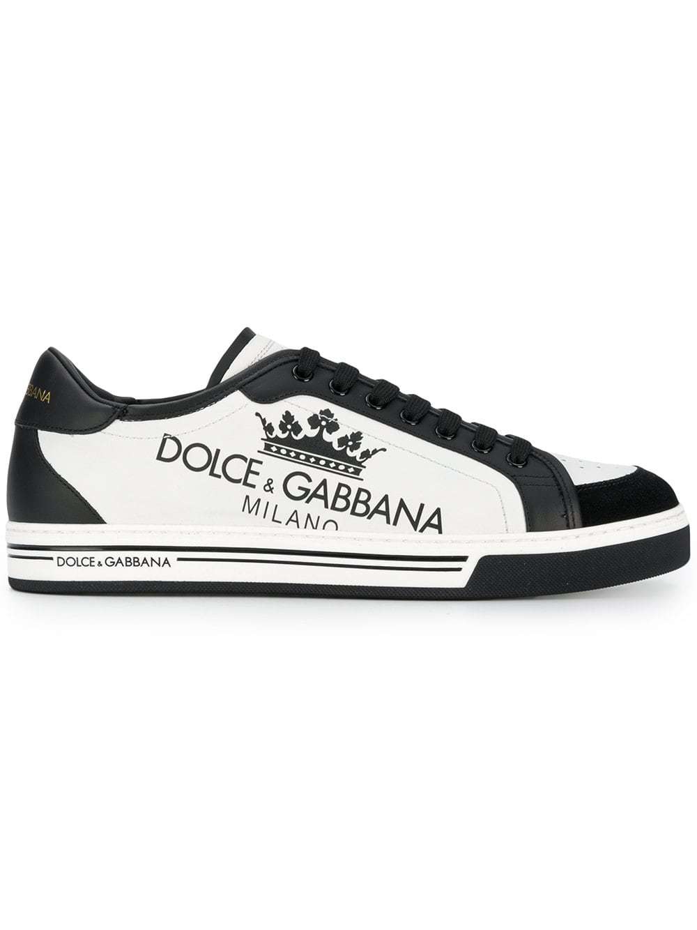 Dolce & Gabbana Printed Roma Sneakers, $679 | farfetch.com | Lookastic