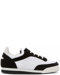 Comme des Garcons Shirt Black And White Pitch Low Sneakers