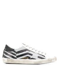 Golden Goose Striped Low Top Sneakers