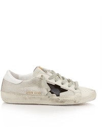 Golden Goose Deluxe Brand Super Star Low Top Cord And Leather Trainers