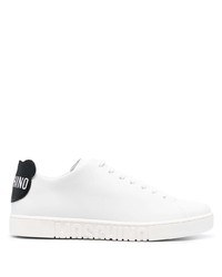 Moschino Teddy Logo Patch Lace Up Sneakers