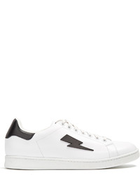 Neil Barrett Thunderbolt Low Top Leather Trainers