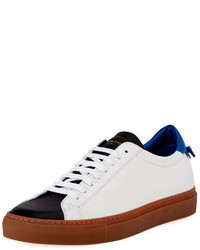 Givenchy Urban Knot Colorblock Leather Low Top Sneaker Whiteblack