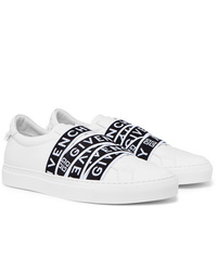 Givenchy Urban Street Logo Jacquard Leather Slip On Sneakers, $297 | MR  PORTER | Lookastic