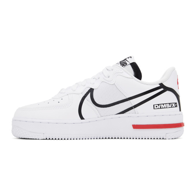 Nike White Air Force 1 React Sneakers 155 SSENSE Lookastic