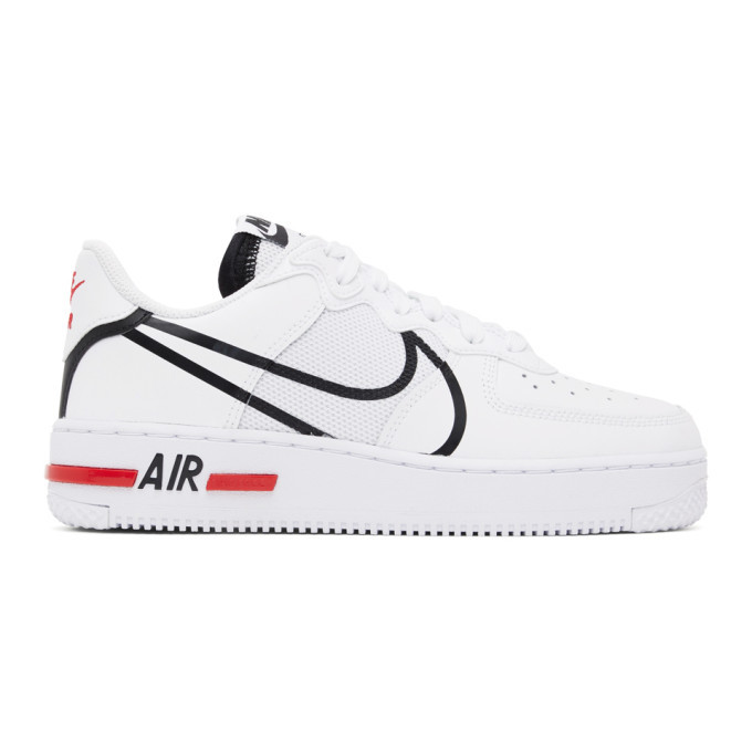 white air force 1 react sneakers