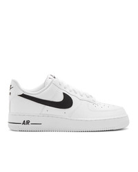 Nike White And Black Air Force 1 07 Sneakers