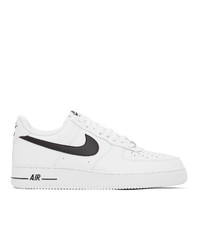 Nike White And Black Air Force 1 07 Sneakers