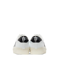 Tom Ford White And Black Bannister Sneakers