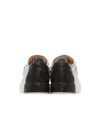 Giuseppe Zanotti White And Black Birel Sneakers