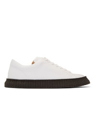Jil Sander White And Black Connors Sneakers