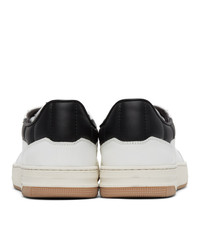 Dunhill White And Black Court Elite Sneakers