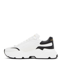 Dolce and Gabbana White And Black Daymaster Sneakers