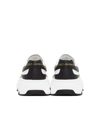 Dolce and Gabbana White And Black Daymaster Sneakers