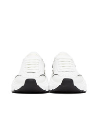 Dolce and Gabbana White And Black Daymaster Sneakers