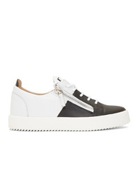 Giuseppe Zanotti White And Black Double May London Sneakers