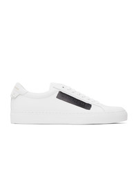 Givenchy White And Black Latex Band Urban Street Sneakers