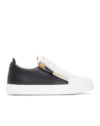 Giuseppe Zanotti White And Black May London Frankie Sneakers