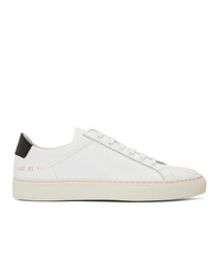 Woman by Common Projects White And Black Original Achilles Low Sneakers