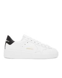 Golden Goose White And Black Pure Star Sneakers