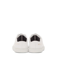 Common Projects White And Black Retro Low Sneakers