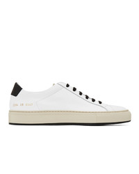 Common Projects White And Black Special Edition Retro Low Sneakers